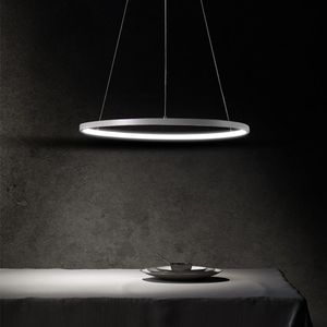 Lampy wiszące światła okrągłe pierścień urządzenia barowe do salonu zawieszony prosty nowoczesny styl restauracja wisząca oświetlenie