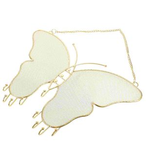 Naszyjniki wiszące motyle projektowe biżuteria wyświetlają stojak kolczyki do przechowywania stojak na wiszący organizator