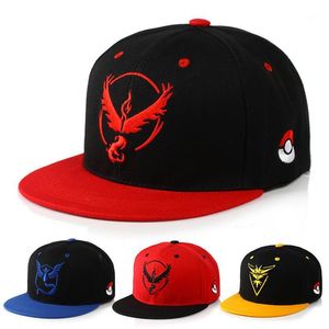 Vendendo Cosplay Mobile Game Go Equipe Valor Mystic Instinct Snapback Boné Boné Para Homens Mulheres KG05