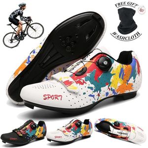 Graffiti Cycling Shoes Men Rower Rower Sneakers Professional Mountain Selfing Speed ​​Oryginalne obuwie rowerowe