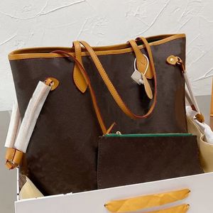 Women Handbag Wallets Tote Bag Large Capacity Shopper Shoulder Bags Classic Letter Genuine Leather Handbags Purse Clutch High Quality