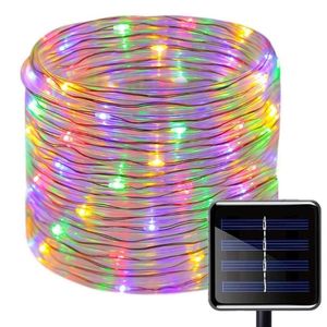 Strings Mode LED Outdoor Solar Lamps LEDs String Lights Fairy Holiday Christmas Party Garlands Garden Waterproof LightsLED