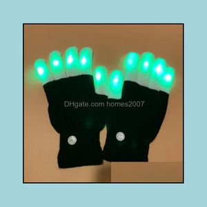Kids Gloves Children Finger Light Flashing Led Warm With Lights For Birthday Party Christmas Xmas Dance Gifts Drop Delivery Five Finger