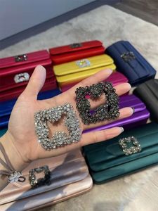 RogerViviers Borse Designer di seta europeo e americano Borsa a mano alla moda Frizione Borsa a spalla singola Catena diagonale Banchetto Abito da sposa Borse da sera