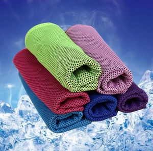 Summer Outdoor Sports Ice Cold Handduk Scarf Running Yoga Travel Gym Camping Golf-Sports Cooling Thandels Neck Wrap Inventory Wholesale SN4534