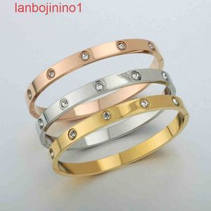 Designer Carti er Love bracelet female rose gold titanium steel couple Bracelet net red jewelry card home Gift 5SC5