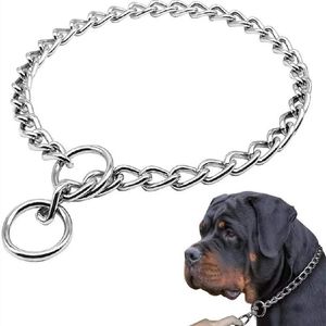 Hundehalsbänder, Leinen, Größe, Edelstahl, Schiffskette, Halsband für verstellbares Haustierzubehör, klein, mittel, groß, Pitpull-Halsband für Hunde