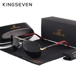 Kingseven Men Vintage Aluminium Polariserade solglasögon Klassiska solglasögonbeläggningslins Driving Eyewear For Menwomen 220518