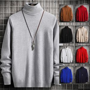 Мужские свитеры зимняя шея Толстый теплый свитер Turtleneck Brand S Slim Fit Pulver Knitwear Men High воротнич