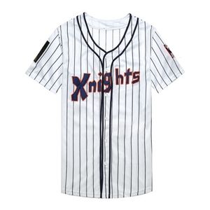 Nikivip Roy Hobbs The Natural #9 Newyork Knights Redford White Grey Men's Baseball Jerseys Vintage S-3XL