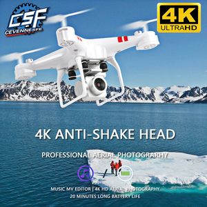 Drone 4k Camera HD Wifi Trasmissione Fpv Drone Pressione dell'aria Altezza fissa Aereo a quattro assi Rc Elicottero con fotocamera 220727