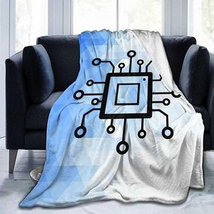 Cobertores Placa de Circuito de Nerd de Computador CPU Ultra-Soft Micro Fleece Blanket Bed para mans/feminino macio quente e leve