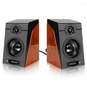 Sound Cards 3Wx2 Computer Speakers With Surround Stereo USB Wired Powered Multimedia Speaker For PC Laptops Smart Phone