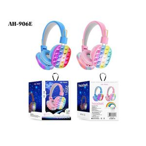 UPS Headset Stereo Wireless Bluetooth Headset Decompression Toy LED Light Rainbow Explosion