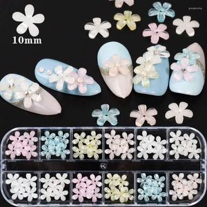 Stickers & Decals Nail Glitter Decoration 3D Flower Design Acrylic Stud Jewelry Salon Accessories Supplies Prud22