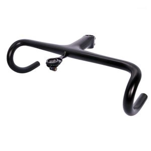 Bike Handlebars &Components 265g Only Ultra Light Carbon Fiber Road Alpinist Integrated Handlebar True T1000 Made With Computer Mounts