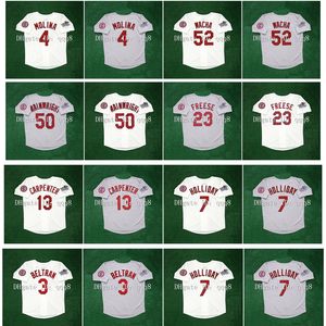 Na85 2013 World Series Vintage Baseball Jersey Yadier Molina Adam Wainwright David Freese Matt Carpenter Matt Holliday Carlos Beltran Michael