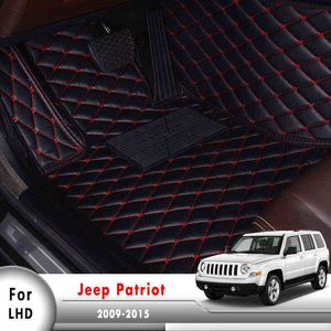 Jeep Patriot için Araba Zemin Paspasları 2015 2014 2013 2012 2011 2010 2009 Liberty Özel Otomatik Ayak Pedleri Otomobil Halılar Kapakları H220415