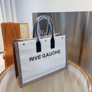 Neue Designerbeutel hochwertiger Leinwand große Kapazität Einkaufstasche Rive Gauche Einkaufstasche Messenger -Bags Frauen Handtaschen Brieftaschen Brieftaschen