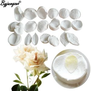 Rose Petal Silicone Veiner Mould Meridians Baking Gumpaste Clay Fondant Mold Cake Decorating ToolSugar Flower Cutters CS365 220815