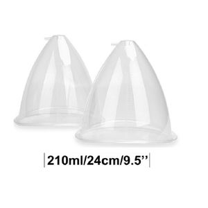 2Pc XXXL 210ML Vacuum Breast Lifting Cups Hip Lifting Butt Ass Up Breast Massage Large Size Vacuum Suction Cup Breast Enlargement Slimming