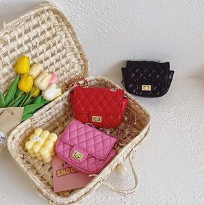 Mode barn kedja flickor crossbody väska högkvalitativ mini handväskor telefon pack söt barnväska
