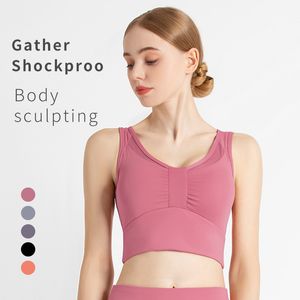 Reggiseno sportivo autunno inverno inverno le donne shock a prova di corsa in rete da corsa traspirante gilet fitness traspirato