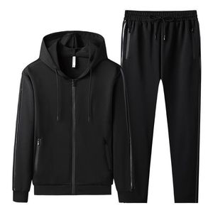 Men's Tracksuits Men's Tracksuit Autumn Polyester Sportswear Two Piece Set Men Jacket Sweatpants Clothing Male Sweatsuit Sports Suits Fi