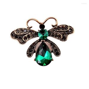 Piny broszki modne kryształowa pszczoła klapka i owad krążkowy horsage płaszcz kardigan odznaka vintage prezenty biżuterii kirk22