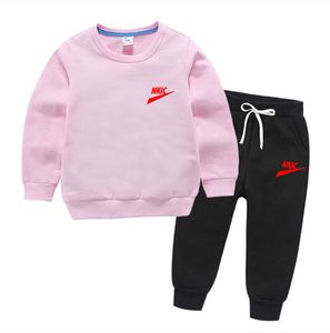 2-8 lat zestawy dresowe marki chłopcy dziewczęta zestawy sportowe na świeżym powietrzu 2022 wiosna Jogging szare spodnie z kapturem ubrania dla nastolatków