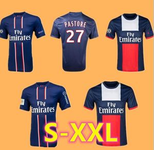 2012 2013 2014 Paris Ibrahimovic camisa de futebol retrô 12 13 Cavani Pastore Lavezzi MENEZ T.SILVA MATUIDI VERRATTI camisa de futebol clássica vintage