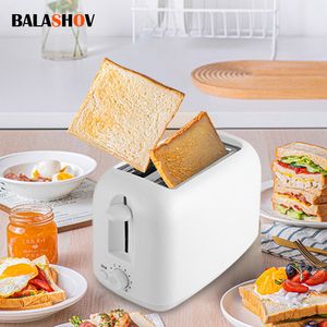 Bread Toost med avtagbar smulfack Tray toasters Matlagningsapparater Hem 6 Driftslägen 2 Skivor Mini Auto Breakfast Toaster 220721