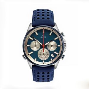 2022 Topp lyxklockor för män Fashion Sport Chronograph Quartz Wrist Watch Male Military Leather Strap Clock Relogio Masculino