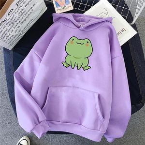 Kadın Hoodies Sweatshirts Kadın Kore tarzı Sweatshirt Uzun Kollu Sevimli Hayvan Baskılı Hoodieloosen Bluz Üstler Büyük Katlar #srn