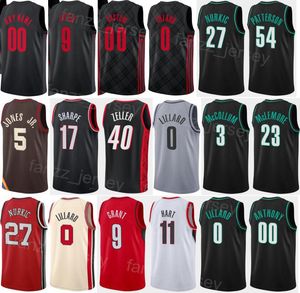 Print City Icon Basketball Edition Brandon Williams Jersey 8 Justise Winslow 26 Kris Dunn 25 Nassir Little 9 Ben McLemore 23 Cody Zeller 40 Shaedon Sharpe 17 Men Woman