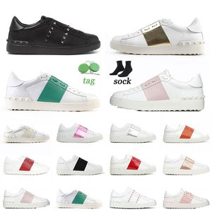 Hotting Selling Sports Luxury Sneakers Casual Dress Shoes For Womens Mens White Black Green Red Pink Grey Leather Designer Fashion Trainers Size 12
