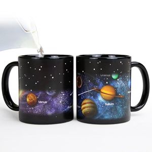 Wholesale home solar system for sale - Group buy Mugs Fashion Creative Solar System For Home Office Bar Kitchen Supplies Ceramic Drinkware Cup Gifts Milk