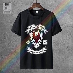 Men's T-Shirts Hell Ride - Victors Mc T Shirts Horror Skull Tshirts Retro Cotton Top Sexy Tee-Shirt Gothic Funny Shirt
