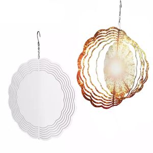 White Blank Wine Spinner Decoration da 10 pollici in metallo di Natale Ornament Chirstmas Hanging 3 Style Transfer Sublimation Regalo creativo