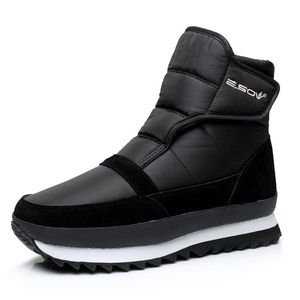 Quente macio preto azul cinza vermelho tornozelo botas para mulheres apartamentos sapatos de neve mulher raquetes de neve botas de neve impermeáveis ​​zapatos de mujer y200115 GAI GAI GAI