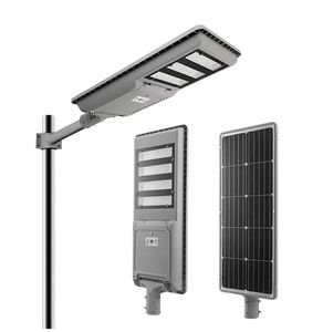 IP65 60W 80W 100W 150W LED Lampione solare Esterno Impermeabile Giardino Sensore a infrarossi Luce di controllo remoto intelligente di movimento