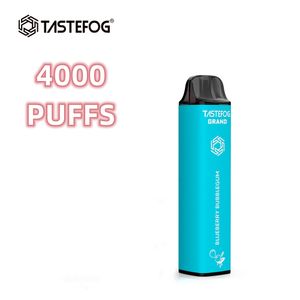 QK最も人気のあるTastefogビッグデンスクラウドVAPE4000パフエレクトロニックタバコ卸売使い捨ての充電式VAPEバッテリー10フレーバーが英国ヨーロッパで最もホットなバッテリー