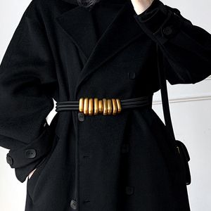 Belts Runway Gold Chain Belt Silver Metal Waist For Women High Quality Cummerbunds Ladies Coat Ketting Riem Waistband