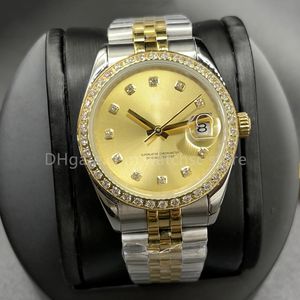 WACKSC - 41mm 36mm Automatisk mekanisk mens Watch Bezel Rostfritt stål Kvinnor Diamond 31mm 28mm Lady Watch Waterproof Luminous Design Wristwatches