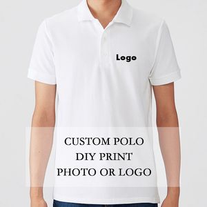 Männer Polo Shirt Sommer Unisex Casual Short Sleeve Polos Custom Print Company Picture Mens Solid Color Bussines Shirt Tops 220608