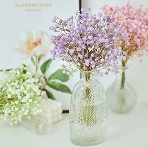Floraux Préservés achat en gros de Mini fleurs séchées décoratives babysbreath fleurs bouquet plantes naturelles conserver floral pour décoration de maison de mariage Q2