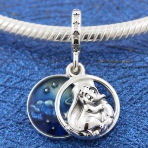 DISNY DUMBO SWEET DREAMS Dingle Charm 925 Silver Pandora Charms För Armband DIY Smycken Making Kit Lös Pärla Silver Partihandel 799405C01