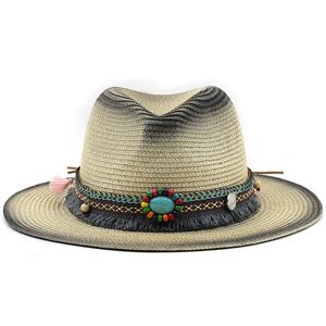 Einfache Vintage Panama Hut Männer Stroh Fedora Männlichen sonnenhut Frauen Sommer Strand Britischen Stil Chapeau Jazz Trilby Cap Sombrero