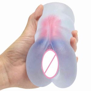 Nxy Masturbators Male Transparent Masturbation Cup Realistic Vagina Deep Throat Soft Pussy Invertedmodel Man Peni Exerciser Sex Toy Anal Massager 220428