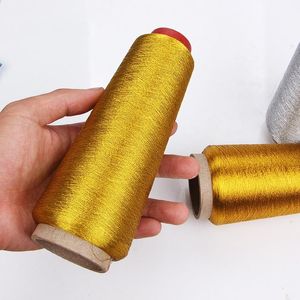 Garn 1roll 3600m Manuell Bright Silk Gold Thread Silver Computer Broderi Cross Stitch DIY och